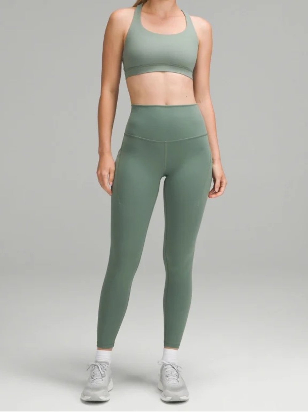 Lululemon Wunder Train High-Rise Tight with Pockets 25"
Grey Eucalyptus